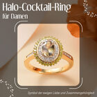 AA Natürlicher goldener Tansanit, gelber und weißer Diamant-Ring - 1,13 ct. image number 1