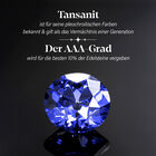 AAA Tansanit und Diamant Ring in 585 Gold - 1,22 ct. image number 3