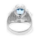 Royal Bali Kollektion- Himmelblauer Topas-Ring - 6,25 ct. image number 4