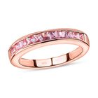 Rosa Saphir-Ring, 925 Silber rosévergoldet, ca. 0,78 ct image number 3