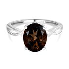 Rauchquarz-Ring, 925 Silber, ca. 2,42 ct image number 0