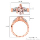 AA Morganit und Zirkon Ring - 2,26 ct. image number 6