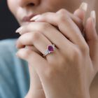 Ilakaka rosa Saphir und Zirkon-Ring - 1,84 ct. image number 2