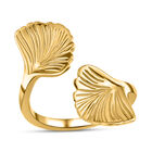 GP Italian Garden Kollektion - Blatt- und blauer Saphir-Ring, 925 Silber Gelbgold Vermeil image number 3