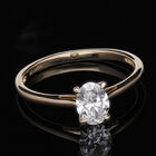 LUXORO IGI zertifizierter SI GH Labor-Diamant-Ring in 585 Gelbgold - 1 ct. image number 8