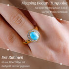 AAA Sleeping Beauty Türkis und Diamant Ring - 1,61 ct. image number 2