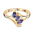 Tansanit und Zirkon Ring - 0,49 ct. image number 0