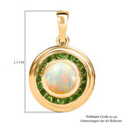 AA Natürlicher, äthiopischer Welo Opal und Chromdiopsid-Anhänger - 1,34 ct. image number 5