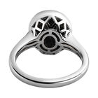 Schwarzer Saphir Ring, 925 Silber platiniert, ca. 5.84 ct image number 3