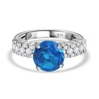 Karibik Quarz und Zirkon Ring - 3,94 ct. image number 0