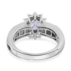 AAA Tansanit und Zirkon Ring - 1,18 ct. image number 5