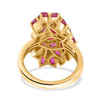 AA Afrikanischer Rubin und Zirkon-Ring - 4,45 ct. image number 5