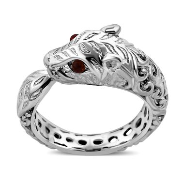 Royal Bali Kollektion- Rhodolith Granat Tiger Ring - 0,10 ct.