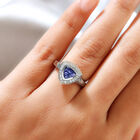 Tansanit und Zirkon Ring - 1,01 ct. image number 2