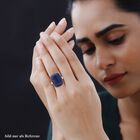 Lapislazuli Ring, Reiner Edelstahl, (Größe 17.00). ca. 35.00 ct image number 2