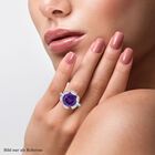 Afrikanischer Amethyst und Zirkon-Ring - 5,98 ct. image number 1