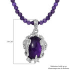 AA Afrikanischer Amethyst-Anhänger mit 45cm Kette - 62 ct. image number 5