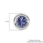 AA Tansanit Ohrringe 925 Silber rhodiniert ca. 0.53 ct image number 5