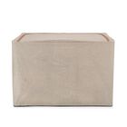 Faltbare Aufbewahrungsbox aus Stoff mit Metallrahmen und PVC Fenster, 60 x 44 x 40 cm, 100L, Beige image number 4