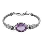 Royal Bali Collection- Rose De France Amethyst 19 cm Armband- 26.22 Karat image number 0