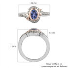 Tansanit und Zirkon Ring - 0,98 ct. image number 6