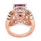 GP Italian Garden Kollektion- Rose De France Amethyst, Zirkon und Saphir-Ring - 7,01 ct. image number 5