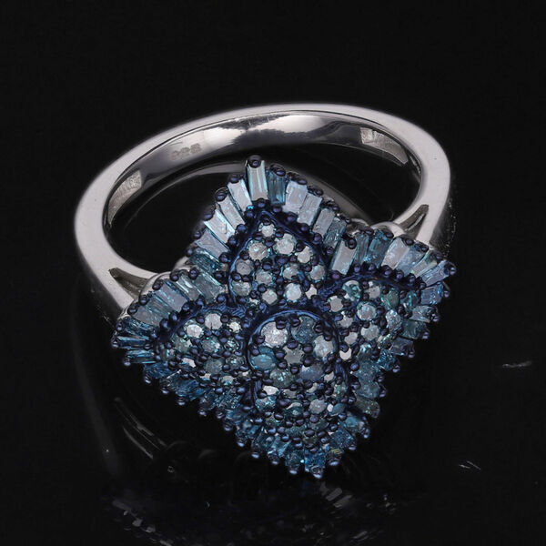 Blauer Diamant-Ring - 1 ct. image number 1