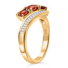 Roter Saphir und Zirkon-Ring - 1,99 ct. image number 6