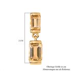 Citrin Ohrringe 925 Silber 750 Gelbgold Vermeil ca. 3.02 ct image number 5