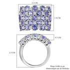 Tansanit und Zirkon Ring - 5,75 ct. image number 4