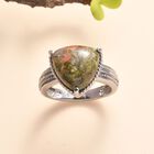 Unakite Ring, Edelstahl (Größe 21.00) ca. 6.85 ct image number 1