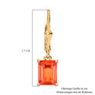 Padparadscha Triplett Quarz Ohrringe - 3,89 ct. image number 5