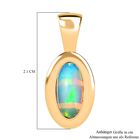 AA Natürlicher, äthiopischer Welo Opal Anhänger 925 Silber 750 Gelbgold Vermeil ca. 0,90 ct. image number 5