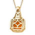 AA Salamanca Feueropal Schmuckset 925 Silber 750 Gelbgold Vermeil ca. 2,07 ct. image number 4