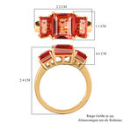 Padparadscha Quarz Triplett Ring - 5,30 ct. image number 6