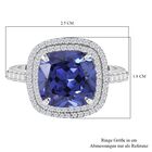 Blauer und weißer Zirkonia-Ring - 9,62 ct. image number 4