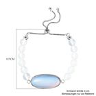 Opalite Armband ca. 15.25 cm Reiner Edelstahl ca. 70,00 ct. image number 4