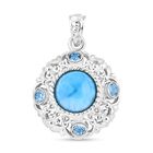 Royal Bali Kollektion- Larimar und blauer Topas-Anhänger - 5,42 ct. image number 0