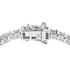 Moissanit Armband, ca. 18 cm, 925 Silber platiniert ca. 4.70 ct image number 3