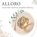 ALLORO von der Natur inspirierter, vergoldeter Silberring image number 7