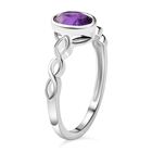 Afrikanischer Amethyst Ring 925 Silber (Größe 17.00) ca. 0,76 ct image number 4