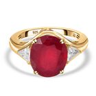 Afrikanischer Rubin und Moissanit-Ring - 7,14 ct. image number 0