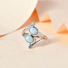 AA Larimar und blauer Apatit-Ring - 2,05 ct. image number 1