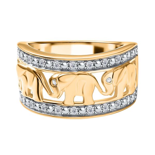 Diamant Elefant Ring - 0,21 ct. image number 0