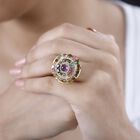 GP Celestial Dream Kollektion- Multi-Turmaline, afrikanischer Amethyst, Zirkon und blauer Saphir-Ring - 6,03 ct. image number 2