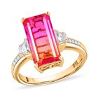 Sunset Quarz Triplett und Zirkon Ring - 4,82 ct. image number 3