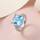 GP Bella Italia Kollektion - Himmelblauer Topas, Zirkon und blauer Saphir-Ring - 8,96 ct. image number 1