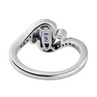 AAA Tansanit und Zirkon Bypass Ring - 0,92 ct. image number 5