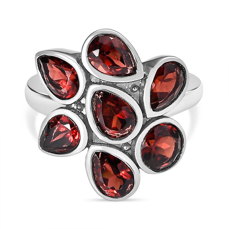 Roter Granat-Ring - 3,85 ct. image number 0