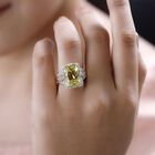 AA Ouro Verde Quarz und Zirkon Ring - 7,81 ct. image number 2